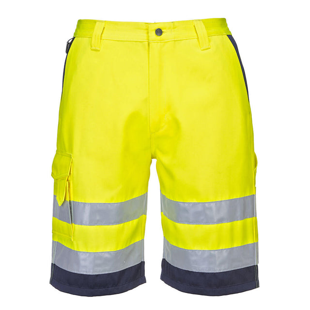 Къси панталони L043 NAVY HI-VIS LIGHTWEIGHT | РАБОТНИ ОБЛЕКЛА от Mtex Professional