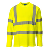 Тениска S278 YELLOW HI-VIS, с дълъг ръкав