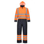 Ватиран гащеризон S485 ORANGE/NAVY HI-VIS, контрастен