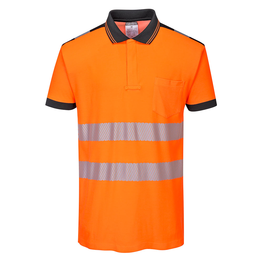 Блуза пике T180 ORANGE PW3 HI-VIS