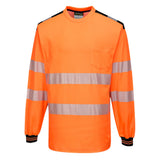 Тениска T185 ORANGE/BLACK PW3 HI VIS