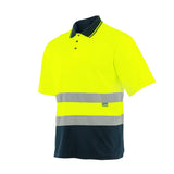 Блуза пике DROGOWIEC YER HI VIS, контрастна