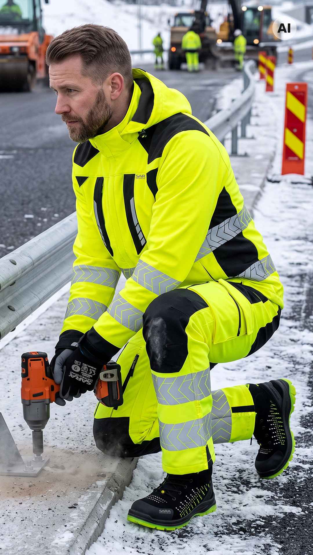 Зимен панталон HI-VIS DROGOWIEC COMFORT WINTER YELLOW