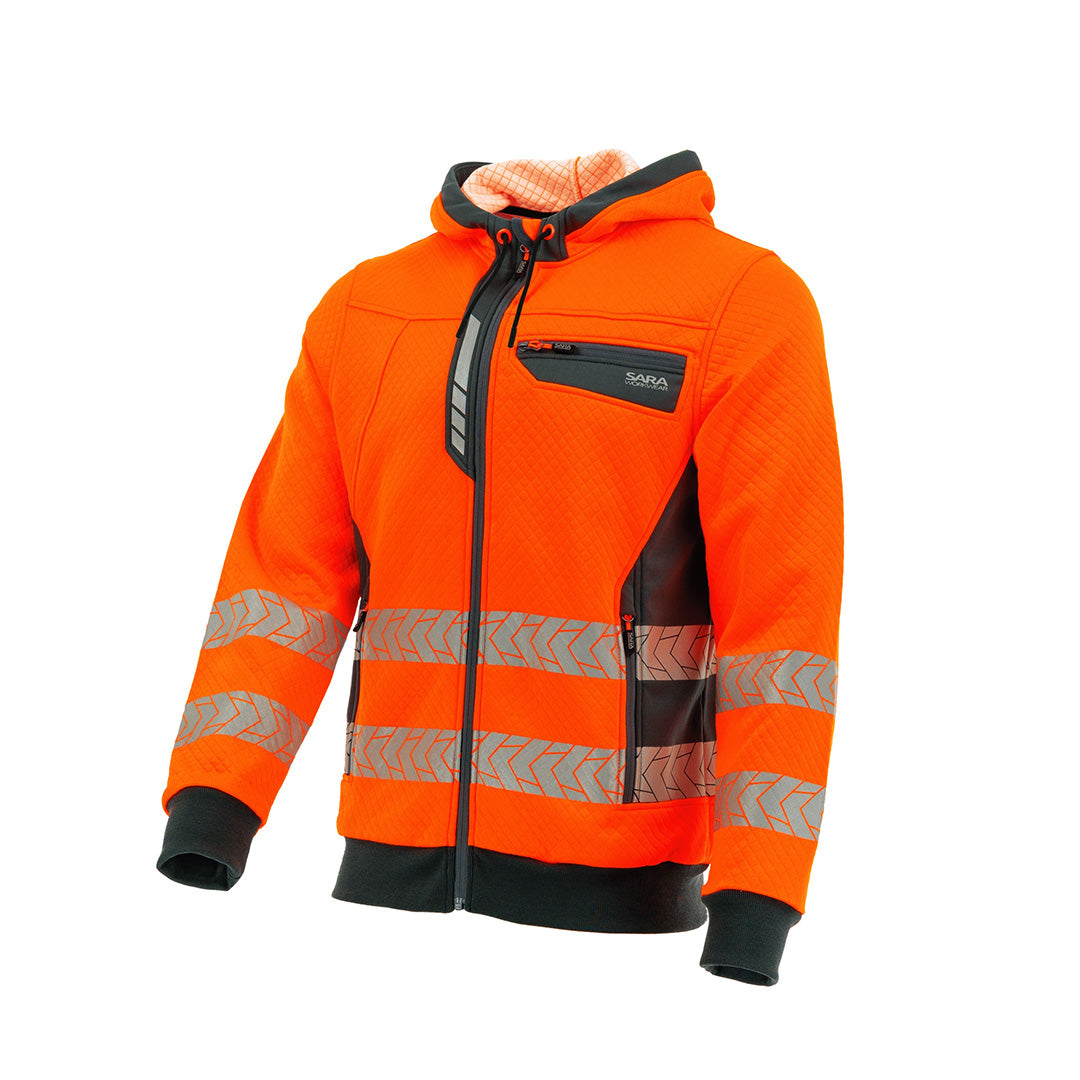 Суитчър с цип HI-VIS DROGOWIEC COMFORT ORANGE