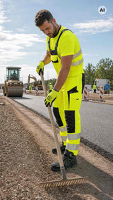 Полугащеризон HI-VIS DROGOWIEC COMFORT YELLOW