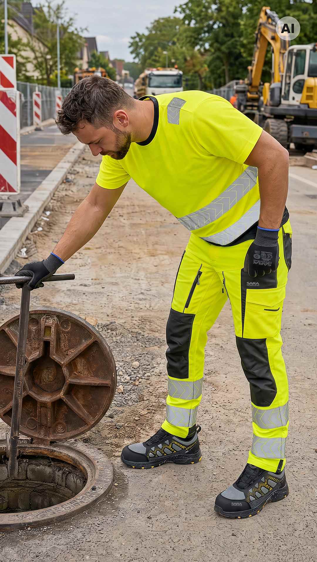 Тениска HI-VIS DROGOWIEC COMFORT YELLOW
