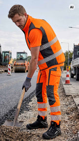 Двулицев елек HI-VIS DROGOWIEC COMFORT ORANGE