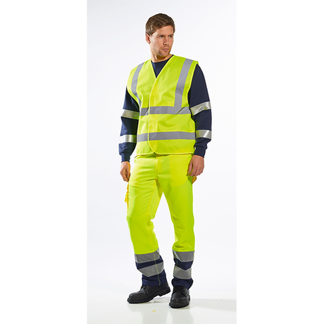 Жилетка, C470 YER HI-VIS, от PORTWEST, с две ленти и презрамки | Работни облекла