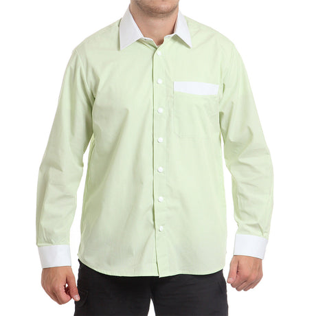 Риза 915420 APPLE GREEN, дълъг ръкав, от WEITBLICK | РАБОТНИ ОБЛЕКЛА от Mtex Professional