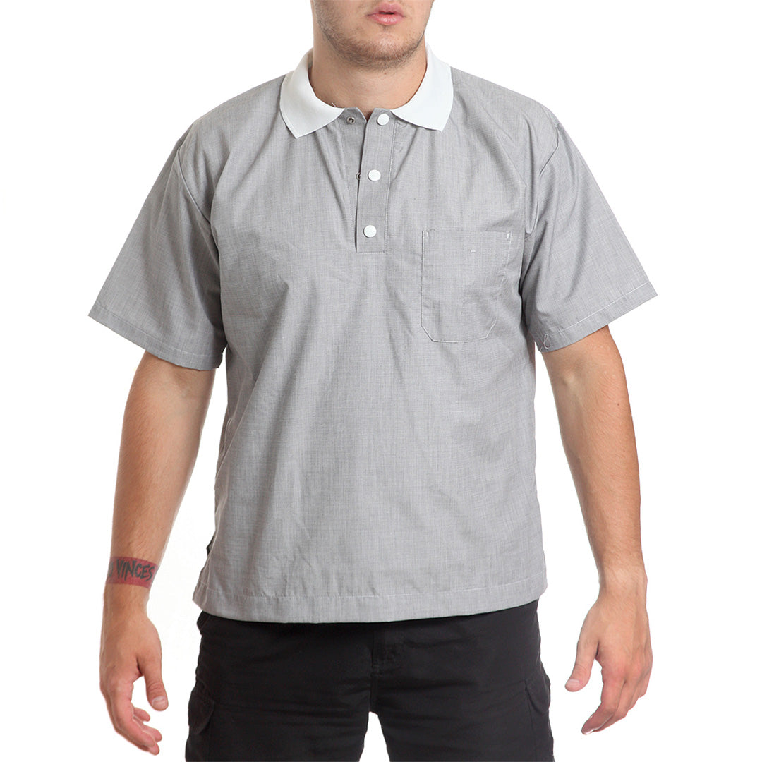 Блуза с яка 40523 GREY MELANGE, от WEITBLICK | РАБОТНИ ОБЛЕКЛА от Mtex Professional