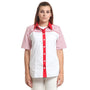 Дамска риза 48403 WHITE/RED STRIPES
