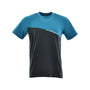 Тениска COMFORT PLUS BLACK/PETROL