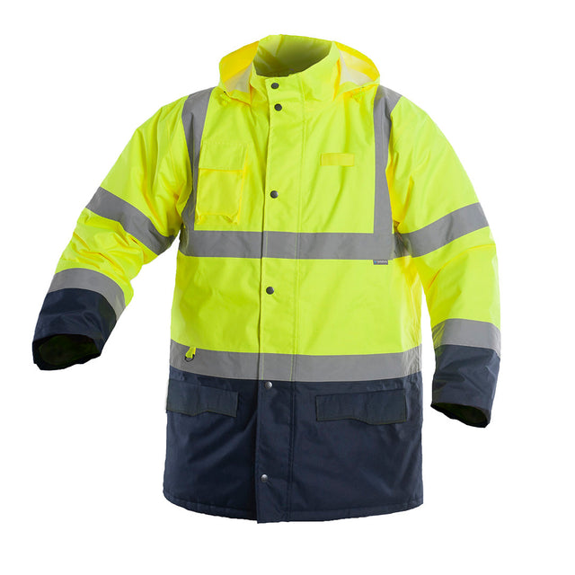 Дълго яке DROGOWIEC HI-VIS WINTER YELLOW| РАБОТНИ ОБЛЕКЛА от Mtex Professional