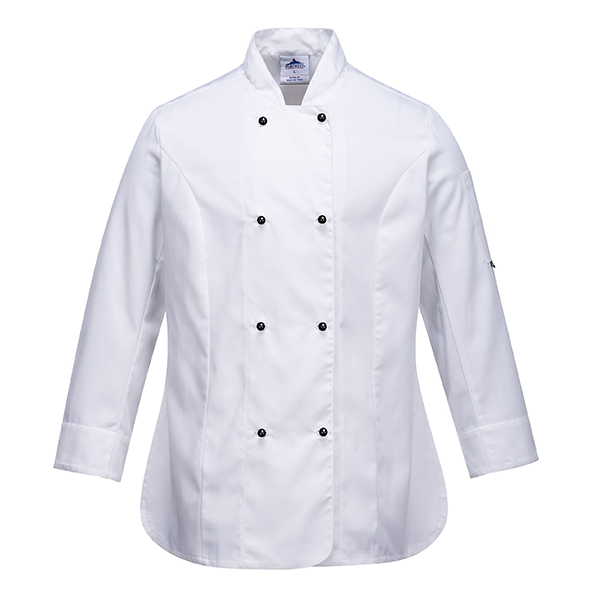 Дамска готварска куртка, C837 WHR RACHEL, от PORTWEST, с дълги ръкави | Работно облекло