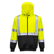 Суитчър, B315 YBR HI-VIS, от PORTWEST, с качулка и цип | Работни облекла