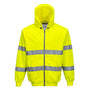 Суитчър, B305 YER HI-VIS, с качулка и цип