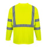 Тениска, S191 YER HI-VIS, от PORTWEST, с дълъг ръкав и джоб | Работни облекла