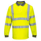 Блуза поло пике, S277 YER HI-VIS, от PORTWEST, с дълъг ръкав | Работни облекла