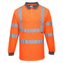 Блуза пике S27 7HI VIS ORANGE HI-VIS, с дълъг ръкав