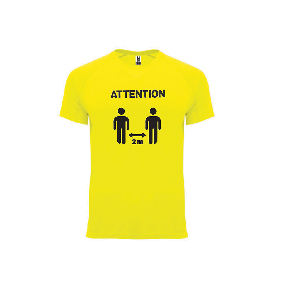 Тениска с надпис за социална дистанция, YNE, от MTEX Professional | Работно облекло