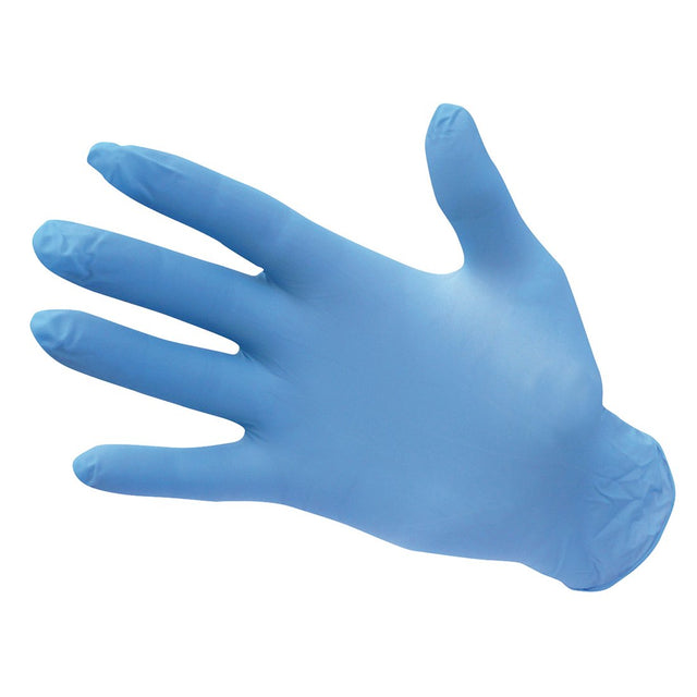 Кутия нитрилни ръкавици, BLU, от MTEX Professional, за еднократна употреба | Работни ръкавици
