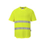 Мрежеста тениска C394 YELLOW HI-VIS