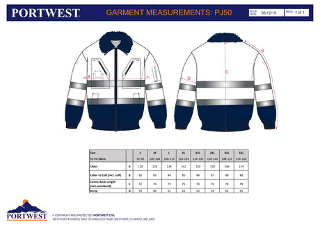 Яке, PJ50 ONR HI-VIS, от PORTWEST, пилотско | РАБОТНИ ОБЛЕКЛА