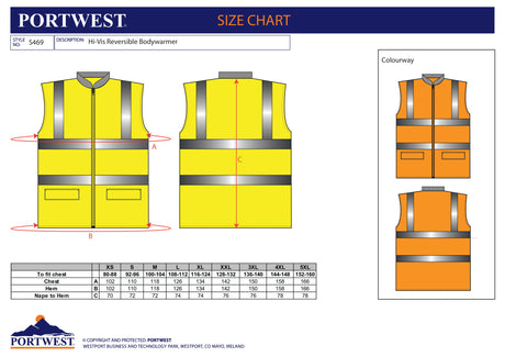 Елек, S469 ORR HI-VIS, от PORTWEST, обратим | Работни облекла