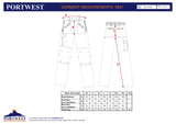 Дамски панталон S687 BKR ACTION от PORTWEST | Работно облекло